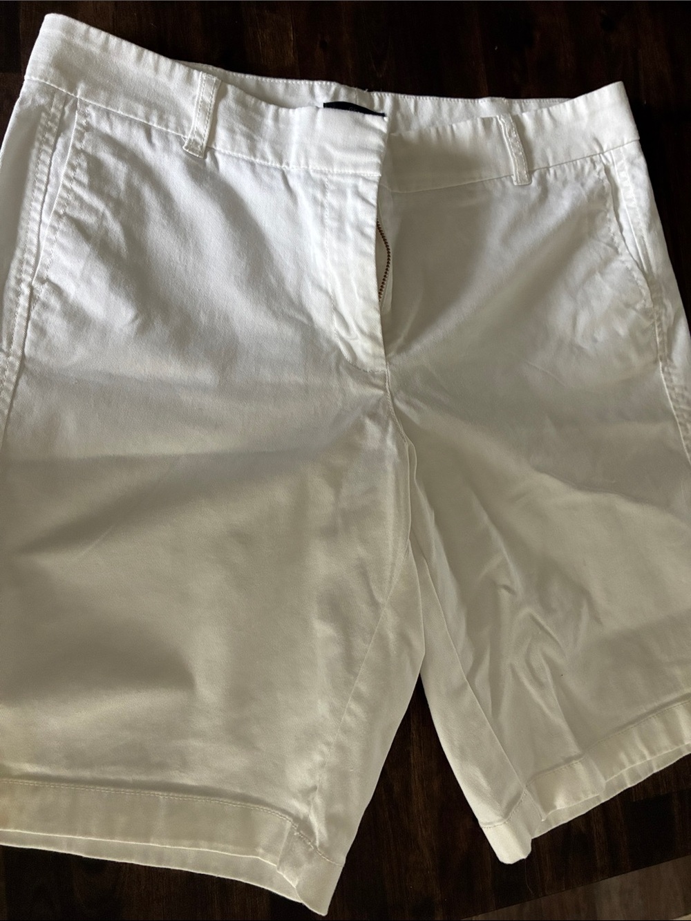 J. Crew White Tailored Bermuda Shorts